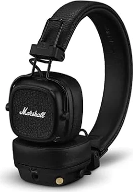 Marshall Major V Cuffie Wireless Bluetooth, 100 ore di riproduzione - nero