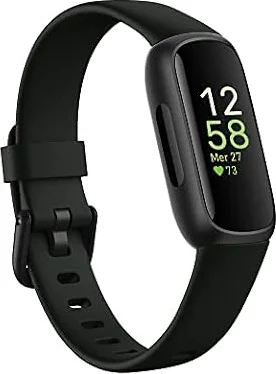 Tracker per fitness e benessere Fitbit Inspire 3 con autonomia fino a 10 giorni e compatibile con Android e Ios, Nero notte
