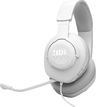 JBL Quantum 100M2, Cuffie Gaming Over Ear con Filo, Bianco