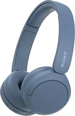Sony WH-CH520 | Cuffie Wireless, Connessione Multipoint, con Microfono, Fino a 50 ore di durata della batteria con Ricarica rapida - Blu
