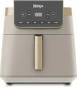 Ninja MAX PRO, Friggitrice ad Aria Formato Famiglia, 6 Funzioni, Beige/Oro