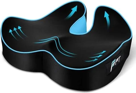 POOTACK Cuscino Sedia Ufficio, Memory Foam Cuscino Sedile