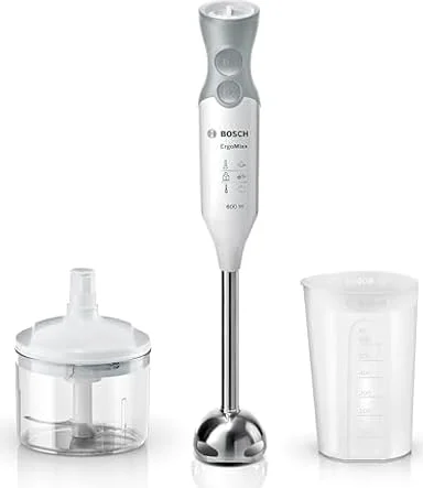 Bosch MSM66120 Frullatore a immersione, 600 Watt 12 Velocità+Turbo, Bianco
