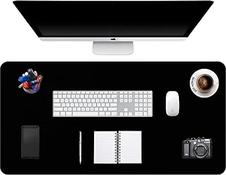 Tappetino Tastiera e Mouse 90 x 43cm,DOBAOJIA Sottomano da Ufficio Pelle PU