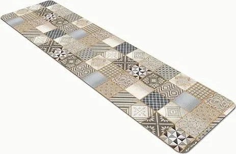 Comart - Tappeto Cucina Austin - Cementine Grigie 50x170cm - Antiscivolo