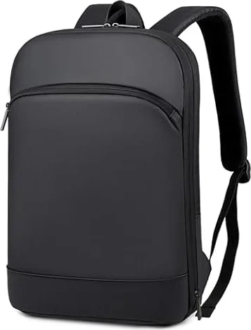 Kommodum - Zaino Porta PC Ultra Slim Espandibile per Portatile fino a 16 pollici Borsa Sottile Leggero per Computer Notebook Laptop in Membrana Impermeabile KM20 (Nero)