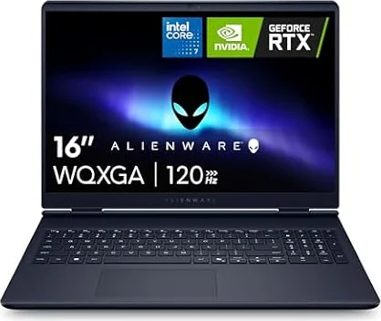 Alienware 16 Aurora Laptop da gioco AC16250-16" WQXGA 120 Hz, processore Intel Core 7-240H, RAM DDR5 16 GB, SSD da 1 TB, scheda grafica NVIDIA GeForce RTX 5050 8 GB, Windows 11 Home