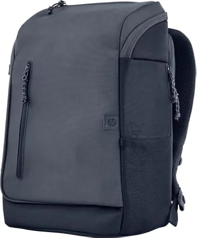 HP Travel, Zaino per Notebook da 15.6”, Creato con Materiale Riciclato, Scomparto per Computer e Tablet, Tasche Interne Imbottite, Impermeabile, 25 Litri Espandibili fino a 30, Grigio Scuro