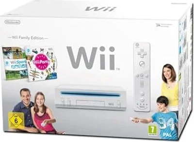 Pacchetto Wii Family Edition: Console di gioco + Sports + Party + Un solo Controller e Nunchuk + Wii Motion Plus - Bianco