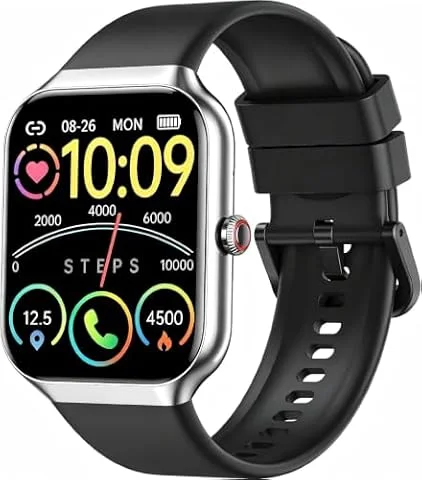 2026 Smartwatch Uomo Donna, 100+ Sportive Fitness Tracker con Sonno Contapassi Cardiofrequenzimetro, 1.91" Smartwatch con Effettua/Risposta Chiamate, Impermeabil IP68 Smart Watch per Android/iOS