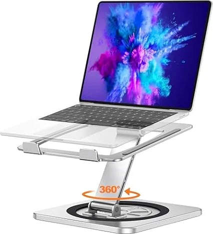 EOIWUY Supporto PC Portatile, [360° Base Girevole] Porta Laptop Stand
