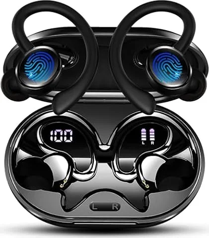chalvh Cuffie Bluetooth Sport, Auricolari Bluetooth 5.4 HiFi Stereo 50 Ore