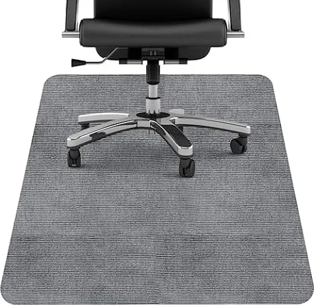 Tappeto Salvapavimento Antiscivolo, Sedia Ufficio, 90x120cm, Grigio Scuro