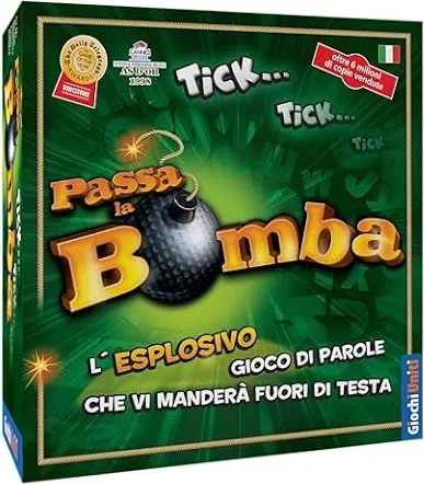 Giochi Uniti - Passa la Bomba, Gioco da Tavolo, 12+ Anni, 2+ Giocatori, Edizione Italiana, GU034/2