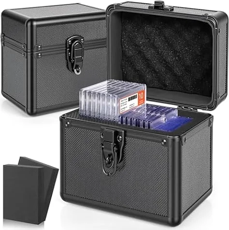 TucgoElite Scatola di Conservazione per Carte Sportive Valutate - Compatibile con le Placche PSA/GMA/CSG/SGC/HGA, Custodia per Portacarte Top Loader per Carte di Baseball e Football