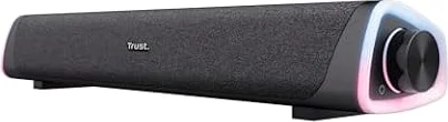 Trust Liro Soundbar PC 12W, Stereo Speaker con Illuminazione LED RGB, Nero