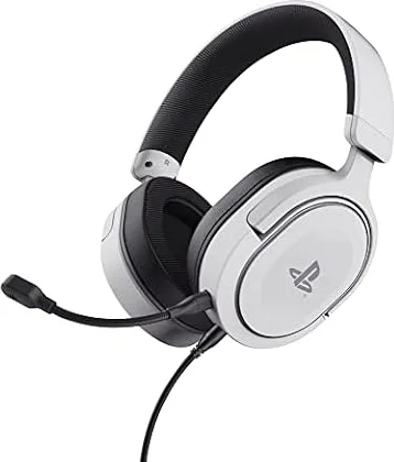 GXTrust Forta Cuffie PS5 Cablate Licenza Ufficiale PlayStation 5, Bianco
