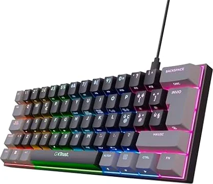 GXTrust Acira Tastiera Meccanica 60% Mini Layout Italiano QWERTY, Nero